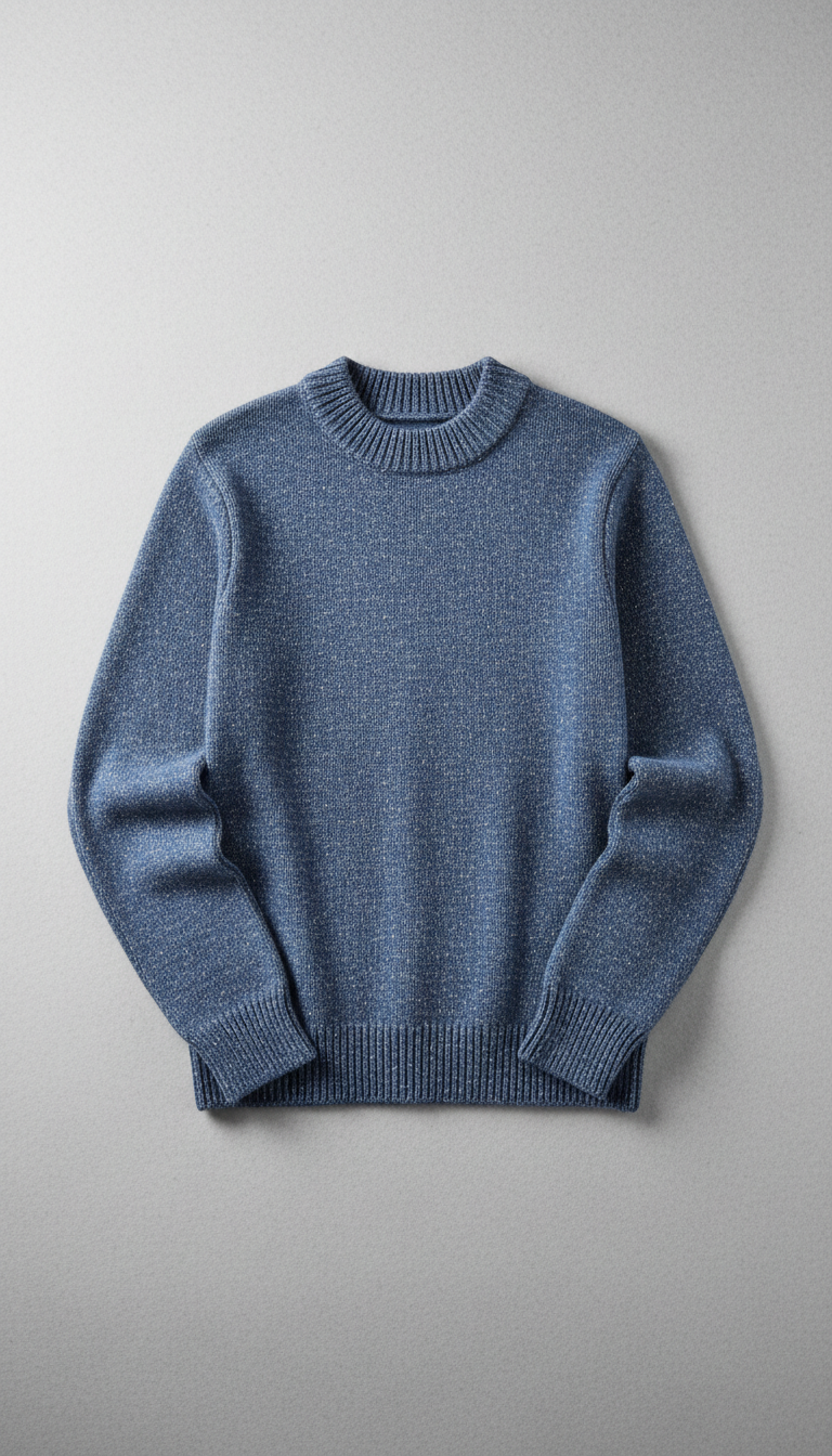 Soft Blue Premium Knit Sweater