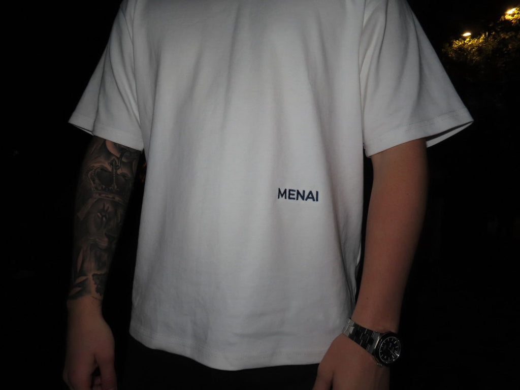 Limited Relaxed White MENAI Tee