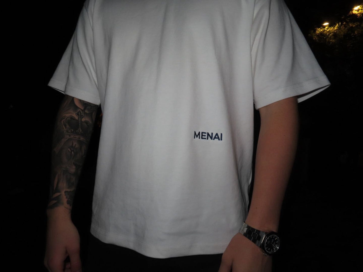 Limited Relaxed White MENAI Tee