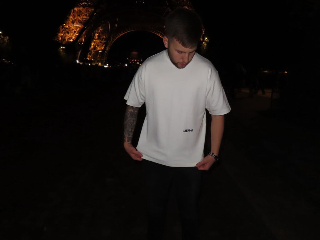 Limited Relaxed White MENAI Tee