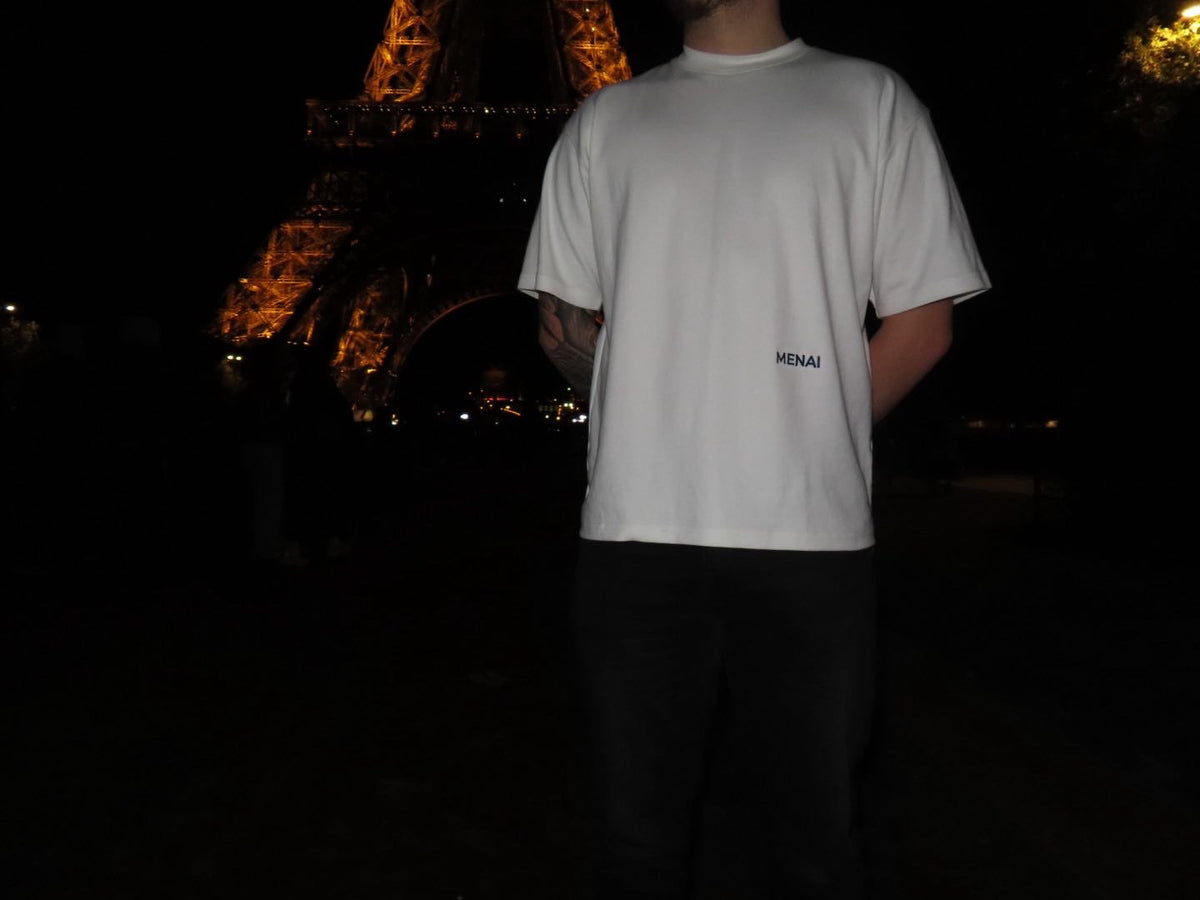 Limited Relaxed White MENAI Tee